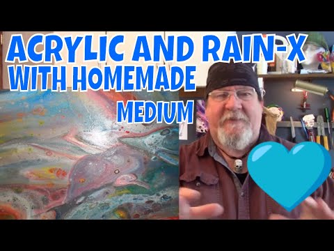 acrylic-pouring-and-flip-cup-mix-with-homemade-medium-and-finished-with-rain-x!-😘