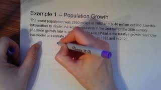 Calc 1 Sec 3-8 Exponential Growth and Decay Part 1