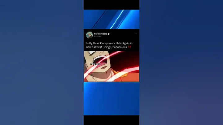 LUFFY USES CONQUERORS HAKI AGAINST KAIDO 🥶 | #shorts #anime #onepiece