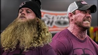 STRIP TEASE Deadlifts & 500 lbs Bench Press Attempt - Alan Thrall & Brian Alsruhe