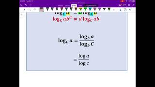 Pre-Calculus 12 Lesson 8.3 Laws of Logarithms
