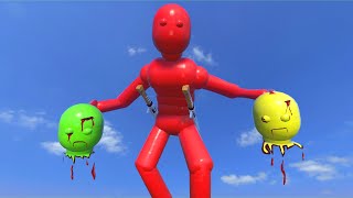Smart AI Fights in NPC Wars with Active Ragdoll Physics (Compilation Video 4)