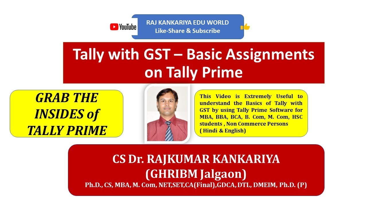 tally gst assignments for students