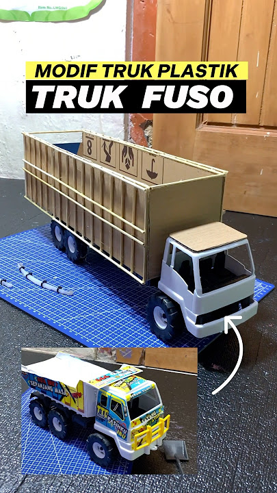 Modifying a plastic truck into a Fuso truck diorama #truck #rollingtruck #sandtruck #truckmania #...