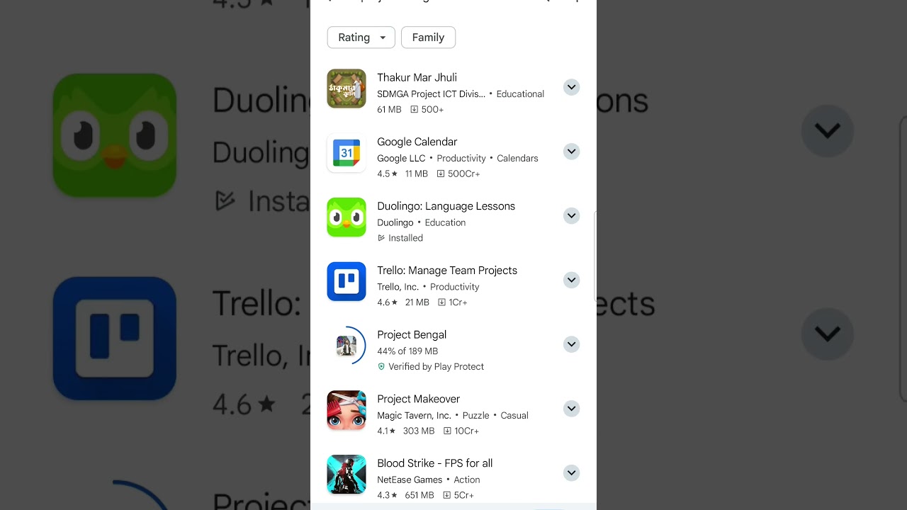Project bengal reles in play store