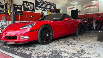 C6 cold start btr stage 3 camshaft borla mufflers speed engineering headers and x pipe