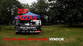 HOW DO I ORGANIZE TO SELL PIZZAS AT THE FESTIVAL