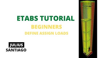 Etabs Tutorial Beginner | Define and Assign Loads