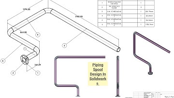 Pipe Routing In Solidworks | Spool Design Solidworks  | Fitting Design In Solidworks | #solidwork
