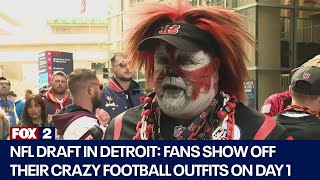 Football fanatics show off creative costumes at NFL Draft