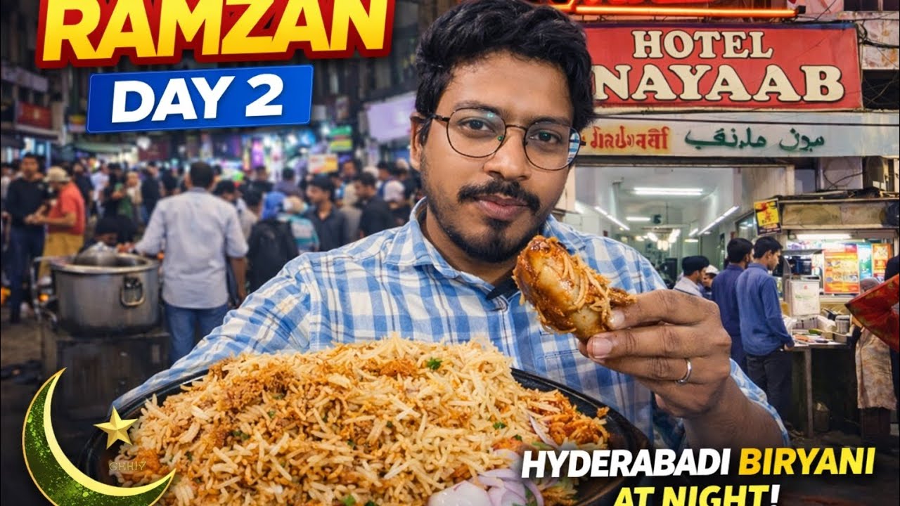 Ramzan Day 2 | Hotel Nayaab Hyderabad Biryani Night 🍗🔥 | Old City Food Vlog #haydrabadibiryani 