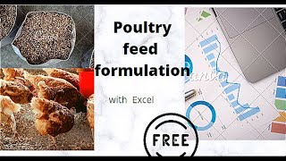 Animal Feed formulation software free download |excel feed formulation| Poultry | screenshot 5