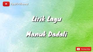 Lirik lagu manuk dadali