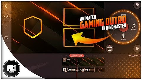 How to make animated gaming outro in kinemaster || Fadintro
