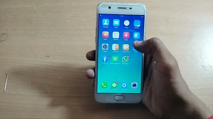 how to show battery parentage oppo F1 plus