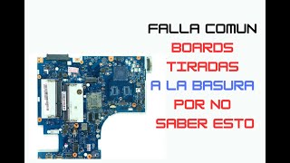 Mainboards de laptops tiradas a la basura-por no saber esto.