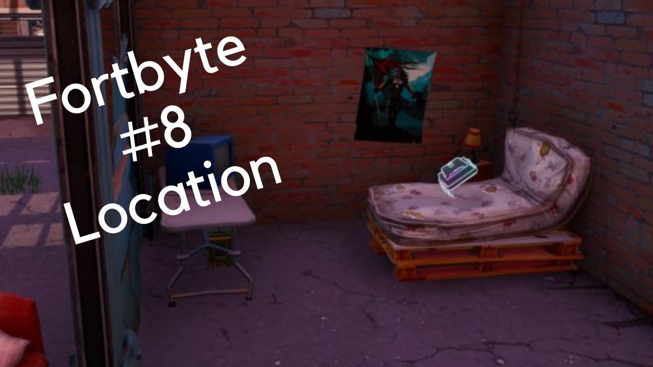 Fortbyte 8 LocationSeason 9 (Fortnite Battle Royale) YouTube