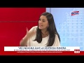 Verónika Mendoza conversa con Nicolás Lúcar y Manuel Rosas