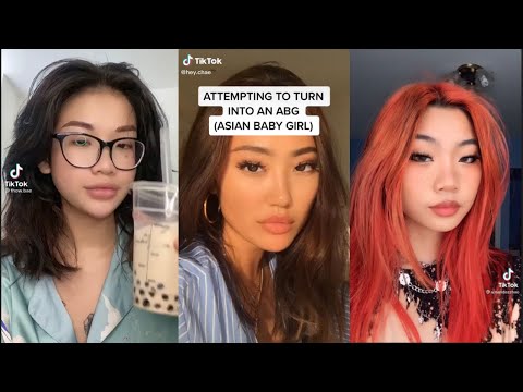 asian baby girl “abg” makeup on tiktok! |