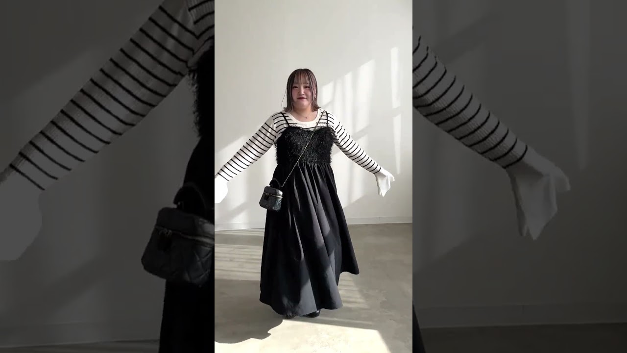 CLETTEオリジナル☆フラッフィー切替キャミワンピース | 大きいサイズ