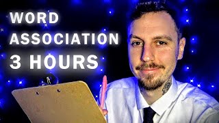 ASMR 3 HOURS WORD ASSOCIATION GAME ASKING YOU QUESTIONS PSYCHOLOGIST ROLEPLAY eyes closed deep sleep screenshot 3