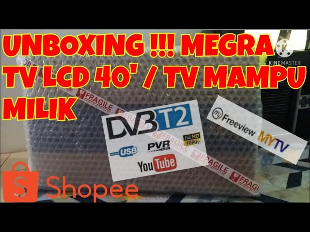 UNBOXING !!! MEGRA TV 40'  / TV MAMPU MILIK class=