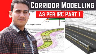 Corridor Modelling as per IRC Part - 1 | Civil 3D Tutorial