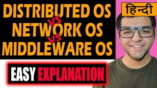 Differentiation between Distributed OS, Network OS & Middleware OS | Distributed Computing in Hindi