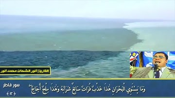 تلاوه غايه في الجمال والروعه | للقارئ الشيخ انور الشحات | مقام النهاوند سوره فاطر المباركه| ممنتجHD