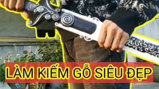 Thanh niên Trung Quốc Làm Đao Kiếm Bằng Gỗ Siêu Đẹp | Creative woodden swords ideas 15
