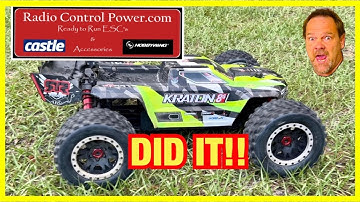 Radio Control Power XLX2 mount for Kraton 8s DID IT!!