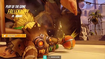POTG Quintuple Team Kill Junkrat - Overwatch Highlight