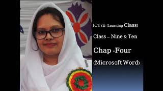 Microsoft Word (Chap-4,Word Processing ) Part - Four