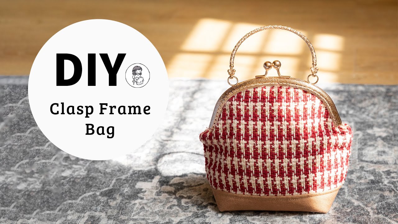 DIY Clasp Purse | Самодельная сумка с фермуаром | Шитье + Создание выкройки