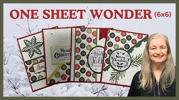 Make 4 beautiful cards with a 6x6 One Sheet Wonder!