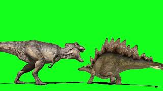 DINOSAUR FIGHTING GREEN SCREEN ( Free Download )