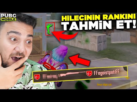 BENİMLE ALAY ETTİ!😡 HİLECİNİN RANKINI TAHMİN ET! SAHUR SAVAŞLARI! #1 | PUBG Mobile