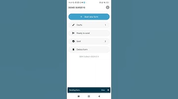 How to send a saved form in ODK Collect (ODK Collect v2024.2.4)