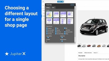 Choosing a different layout for a single shop page