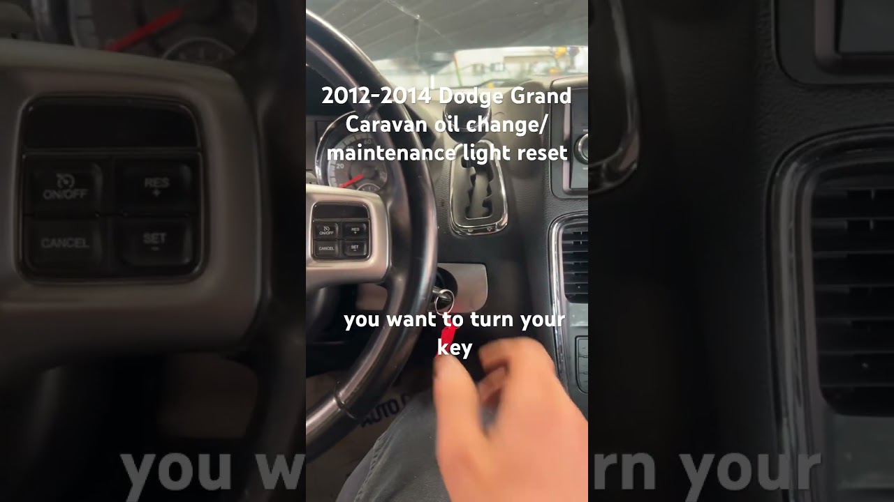 Сброс индикатора замены масла/технического обслуживания на Dodge Grand Caravan 2012-2014 