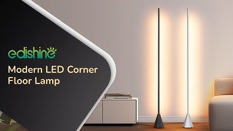 Unlock Modern Elegance with the EDISHINE LED Corner Floor Lamp! HFLCC1B