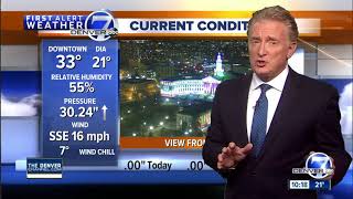 Denver should get a few flurries late Wednesday