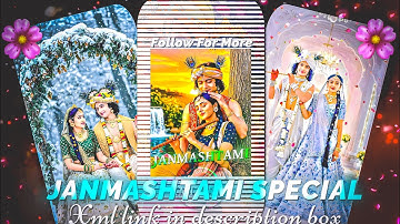 3D Janmashtami Xml File 2025 || Janmashtami Xml File Alight Motion || Alight Motion Xml File 2025