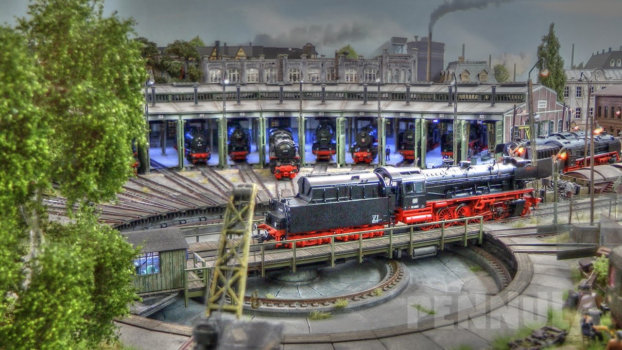 Modelleisenbahn H0 Märklin Virgental: Eine der echten Modellbahn Traumanlagen mit vielen Dampfloks