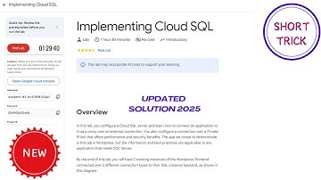 Implementing Cloud SQL || 2025 || #qwiklabs #qwiklabsarcade2025
