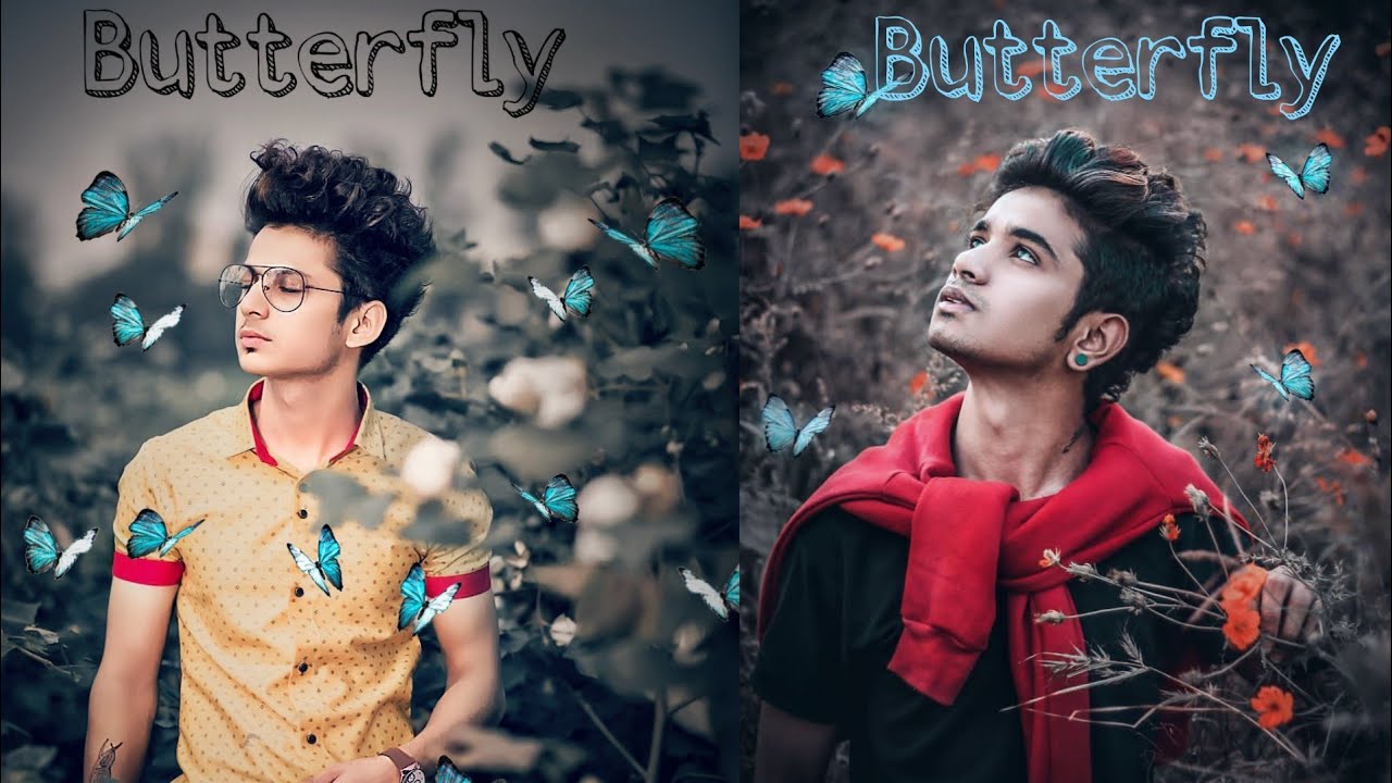 Lightroom Butterfly Photo Editing Tutorial |PicsArt New unic photo Editing  | Royal Editing - YouTube