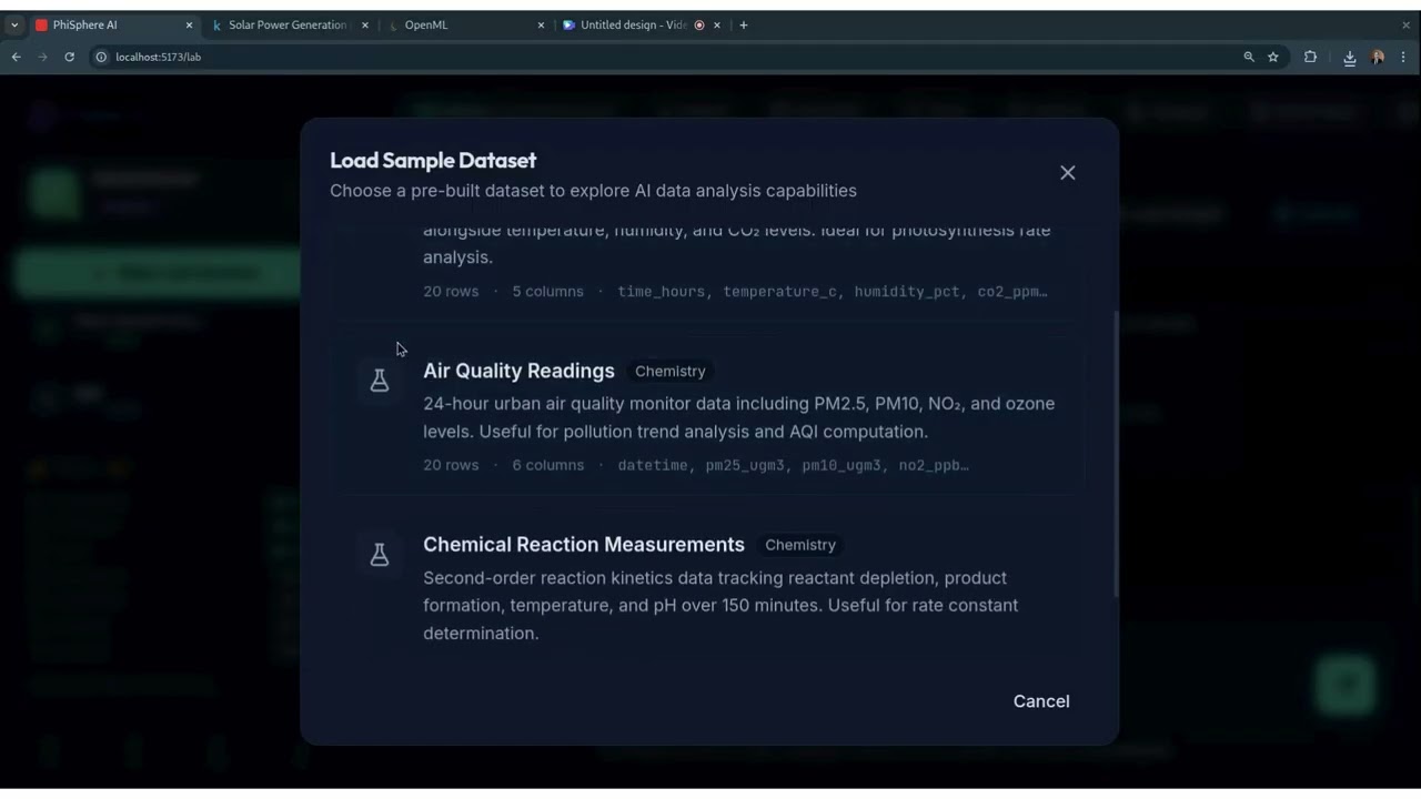 PhiSphere AI Demo | Agentic Lab Assistant for Scientific Experiments (Hackathon Project)