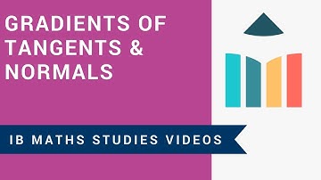 Gradients of Tangents and Normals (IB Maths Studies)