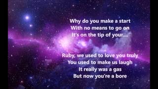 Video thumbnail of "Ruby Blue - Sleeping At Last (Lyrics)"
