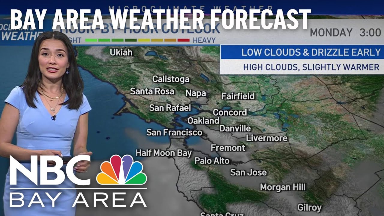 Bay Area Forecast: Cloudy Coast and Warm Inland, Midweek Changes - YouTube